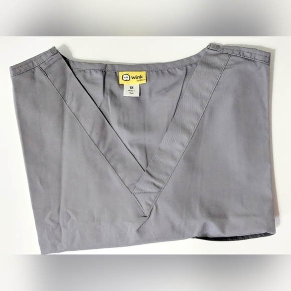 Pewter Grey‎ WonderWink 5X Scrub top - Picture 1 of 2